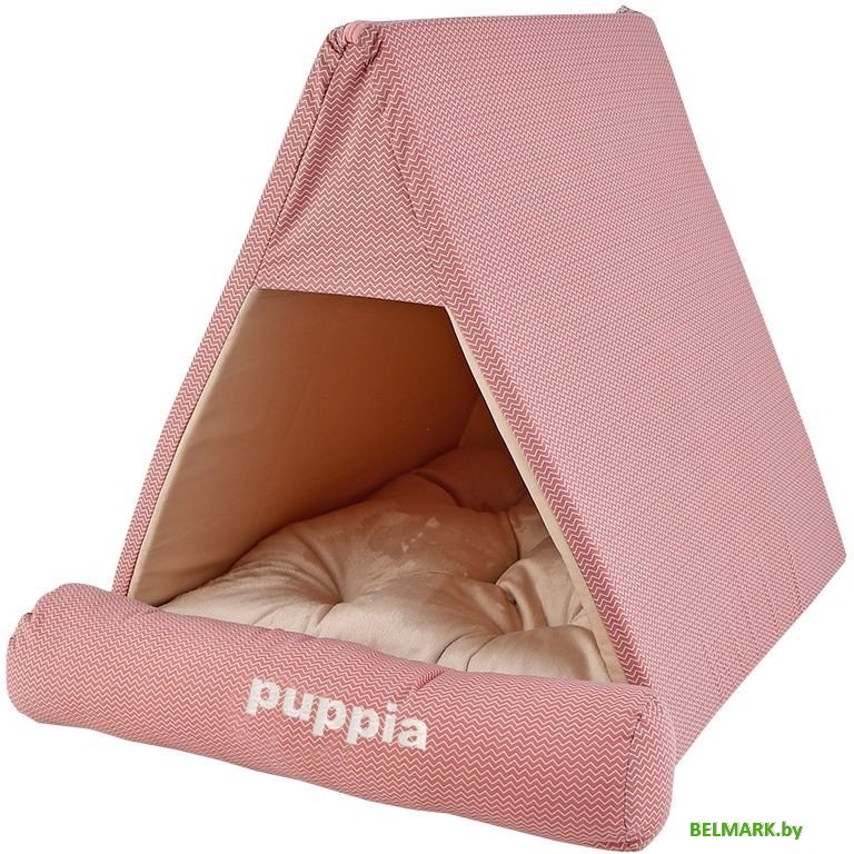 Домик Puppia Wave Check OASD-AU6036-PK-FR (розовый) - фото