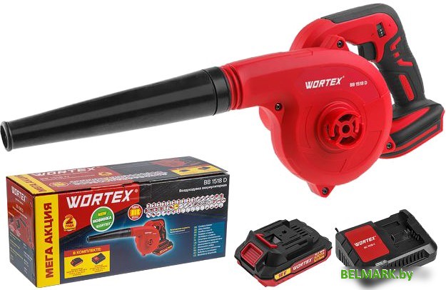 Ручная воздуходувка Wortex BB 1518 D (с 1-м АКБ) - фото