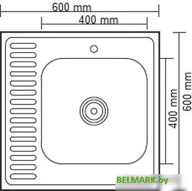 Кухонная мойка Ledeme L96060-6R - фото2