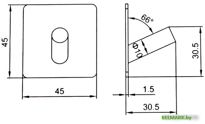 Крючок для ванны Ledeme L216B-4 (4 шт) - фото2