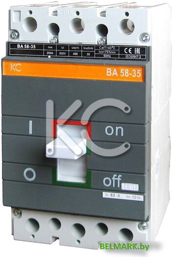Выключатель автоматический КС ВА 58-35 3P 250А 35кА 84116 - фото