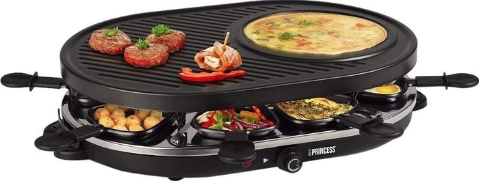 Раклетница Princess 162700 Raclette 8 Oval Grill Party - фото