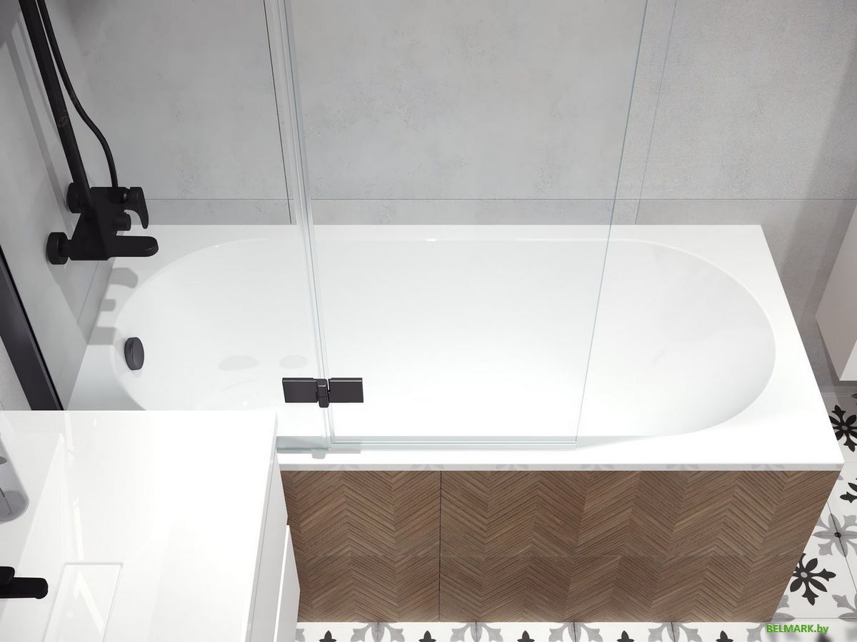 Ванна Belux Борнео 170x75 (18, белый матовый/Solid Surface) - фото2