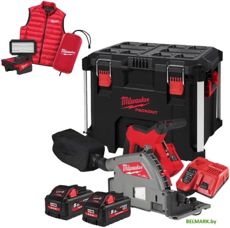 Дисковая погружная Milwaukee M18 FPS55MC-552P 4933499456 (с 2-мя АКБ, кейс) - фото