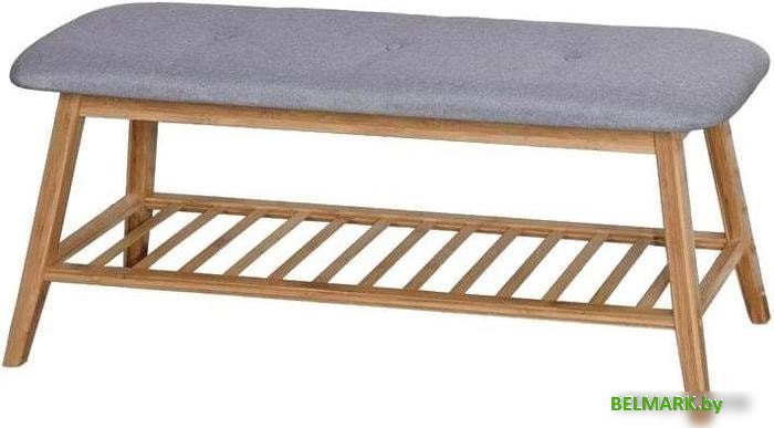 Банкетка Halmar ST-15 100/30/44 (натуральный/серый) - фото