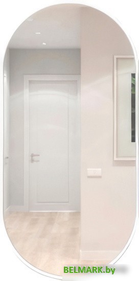 Зеркало eMZe Color Oval 50x100 COLOR.50.100.BEL (белый) - фото