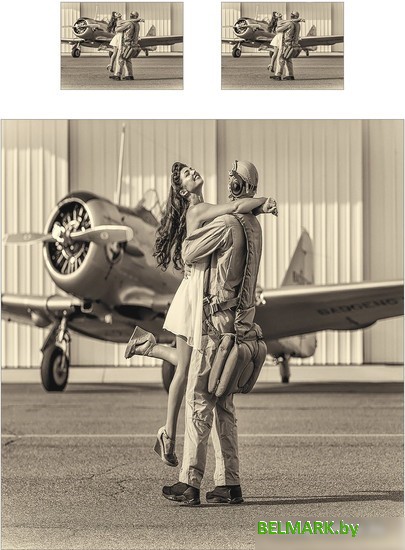 Набор текстиля для спальни Ambesonne Девушка летчика 220x235 bcsl_39105 - фото