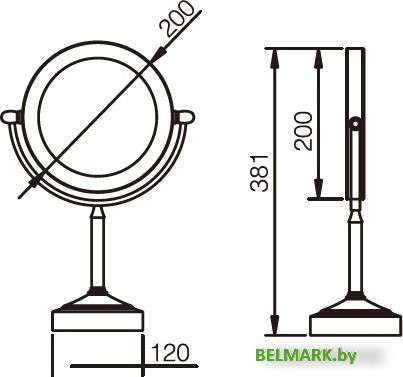 Косметическое зеркало Ledeme L6708D - фото2