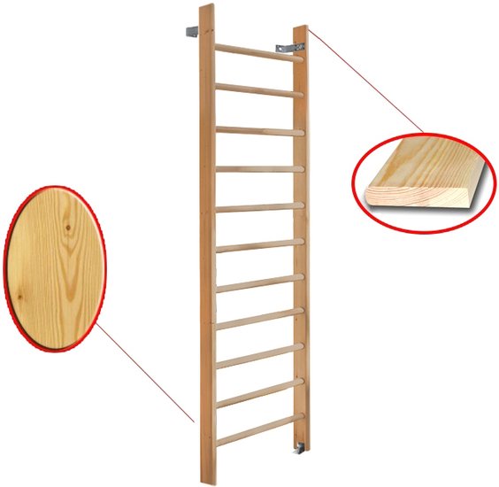 Шведская стенка (лестница) Dinamika ZSO-000085 (3.2x0.8, сосна) - фото2