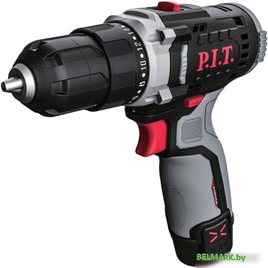 Дрель-шуруповерт P.I.T. PBM12K-10A/2 (с 2-мя АКБ, кейс) - фото2