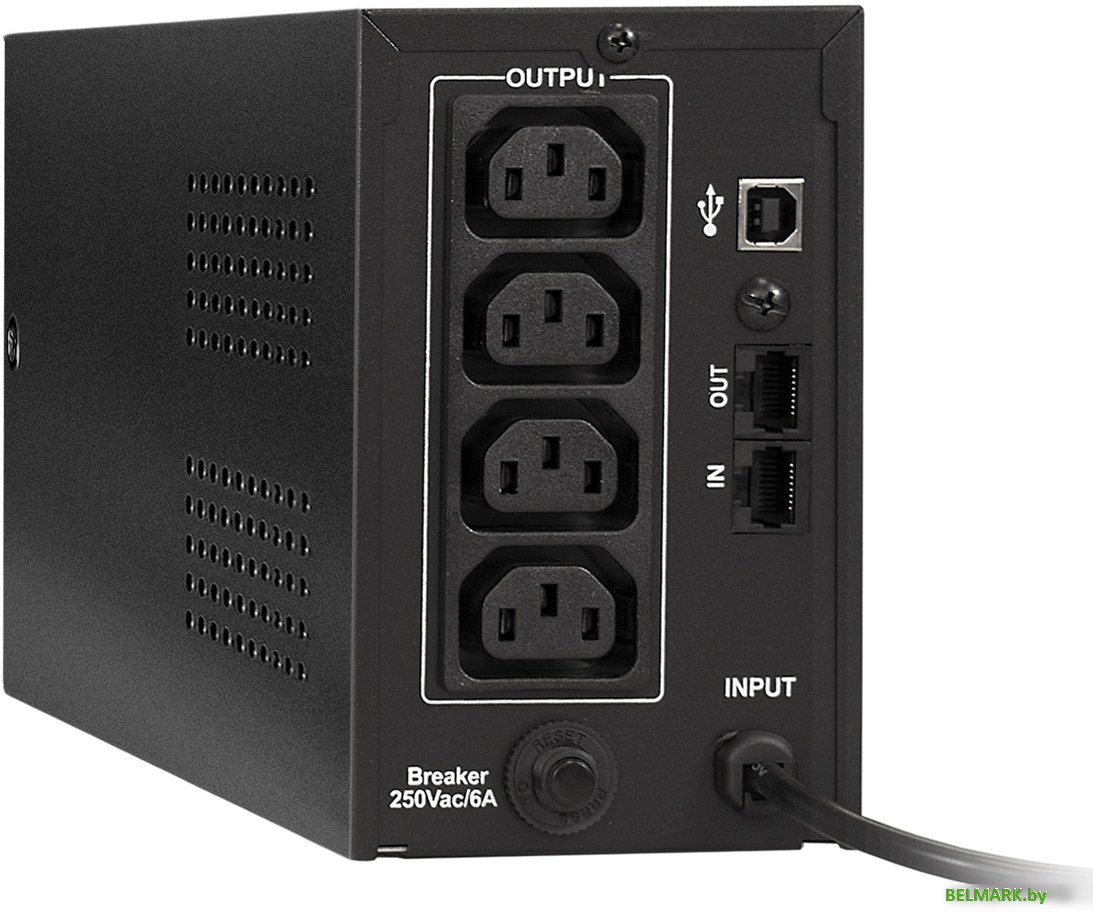 Источник бесперебойного питания ExeGate SpecialPro Smart LLB-800.LCD.AVR.C13.RJ.USB - фото2