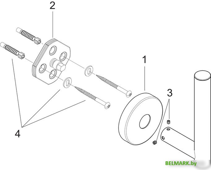 Держатель для туалетной бумаги Hansgrohe 40517000 - фото2
