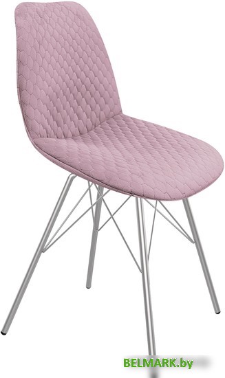 Стул Sheffilton SHT-ST29-C22/S37 (розовый зефир/хром лак) - фото