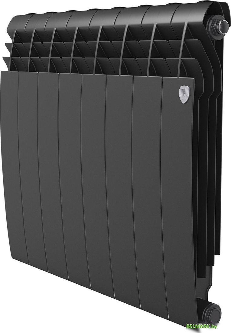 Биметаллический радиатор Royal Thermo Biliner B 500 Черный - 8 секций - фото