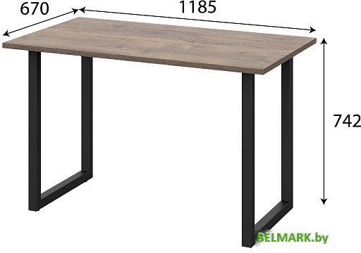 Стол SV-Мебель №2 00-00108804 (дуб сильвер) - фото2