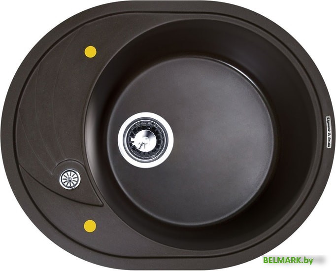 Кухонная мойка Zigmund & Shtain Kreis OV 575 (швейцарский шоколад) - фото