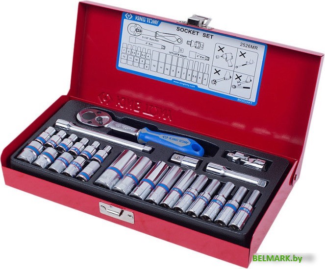 Универсальный набор инструментов King Tony 2526MR (26 предметов) - фото
