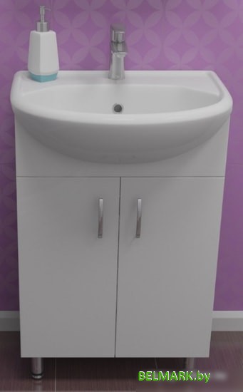 Какса-А Тумба под умывальник Грей 50 (белый) - фото2