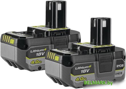 Набор аккумуляторов Ryobi RB1840X2 5133005304 (2x18В/4 Ah) - фото