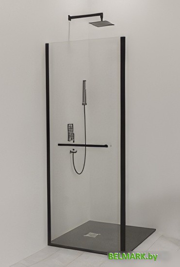 Душевая стенка RGW Z-060-3-B 90 (черный/прозрачное стекло) - фото2