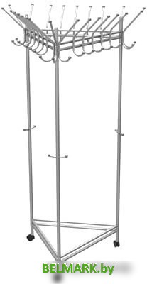 Вешалка для одежды Мебелик Пико 21 (металлик) - фото