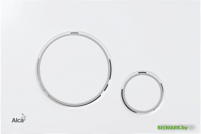 Панель смыва Alcaplast M770 (белый/хром глянцевый) - фото