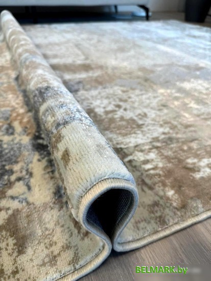 Ковер для жилой комнаты Radjab Carpet Бьянка прямоугольник D056A 7613RK-b 2x2.9 (cream shirink/vizon fdy) - фото2