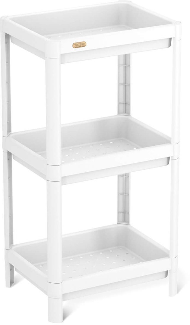 Стеллаж Sheffilton SHT-SS25-3 (белый) - фото