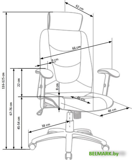 Кресло Halmar Stilo 2 (темно-серый) - фото2
