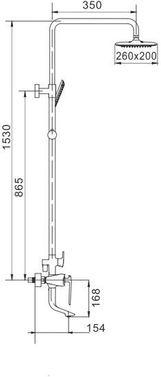Душевая система Rose R1336F - фото2