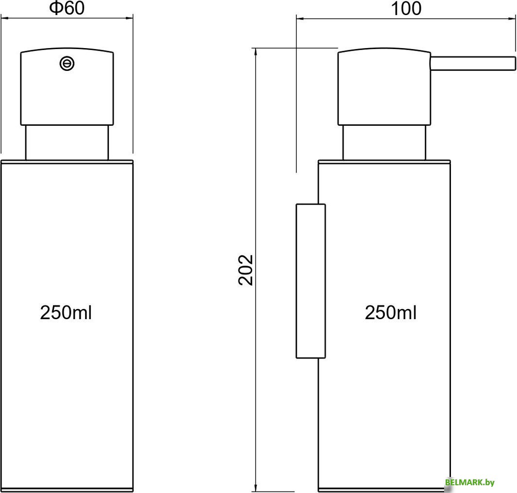 Дозатор для жидкого мыла Aquatek Оберон AQ4205CR - фото2