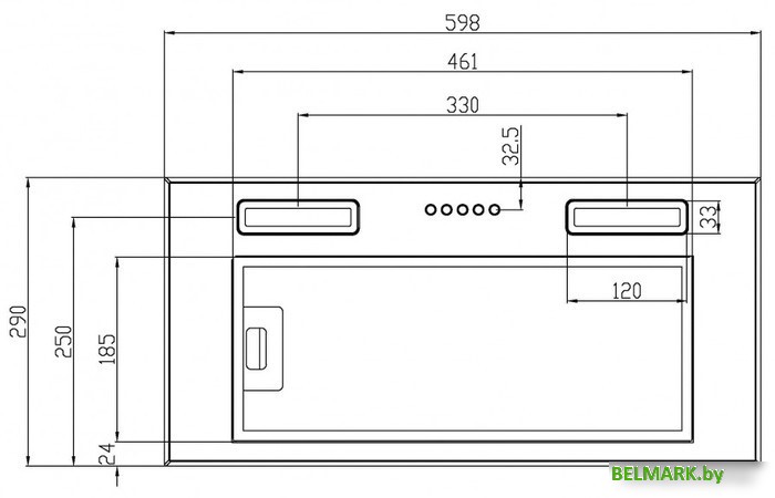 Кухонная вытяжка Schtoff Elemento 60 (нержавеющая сталь) - фото2