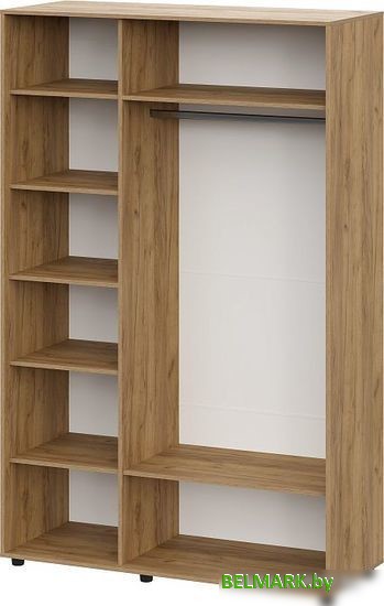 Шкаф распашной SV-Мебель Милан 00-00108395 (дуб золотой/белый/белый матовый) - фото2