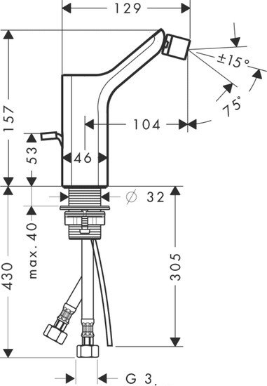Смеситель Axor Urquiola 11220000 - фото2