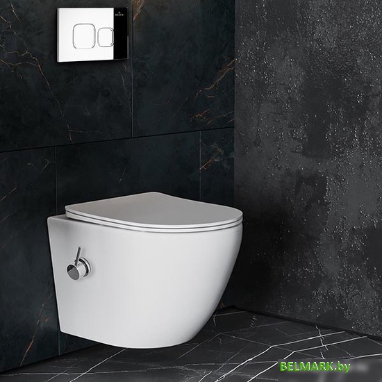 Унитаз подвесной Roxen Antares Bidet в комплекте с инсталляцией StounFix Dual Fresh 6 в 1 942567 (кнопка: хром глянец) - фото2