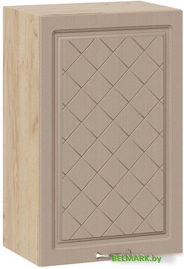 Шкаф навесной Трия Бьянка 1В45 (дуб крафт золотой/дуб кофе) - фото