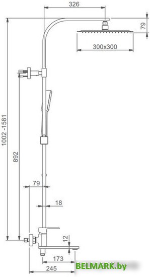 Душевая система Gappo G2483 - фото2