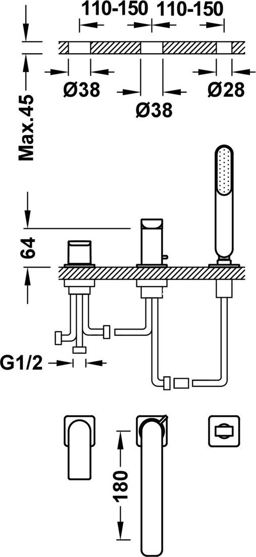 Смеситель Tres Loft Colors 20016203Nm - фото2